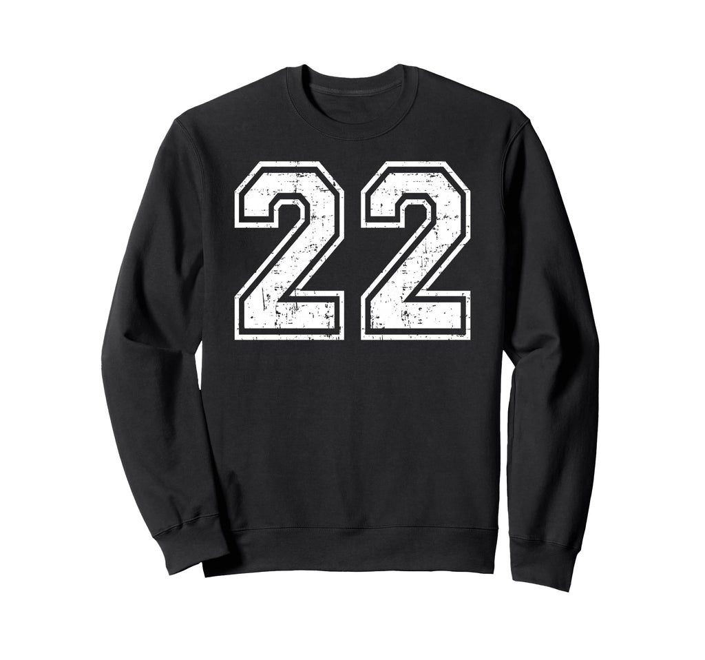 22 Number Twenty Two Team Sweatshirt - Fun Novelty Design for Adults - T-Shirt, Sweatshirt, Hoodie