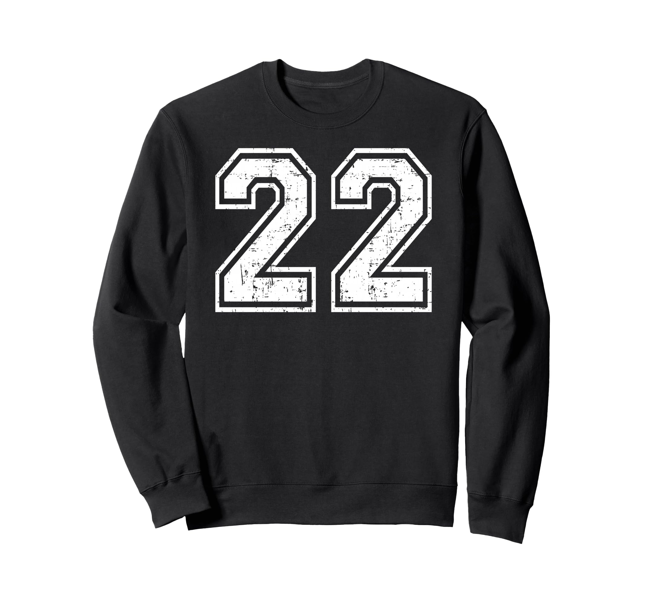 22 Number Twenty Two Team Sweatshirt - Fun Novelty Design for Adults - T-Shirt, Sweatshirt, Hoodie