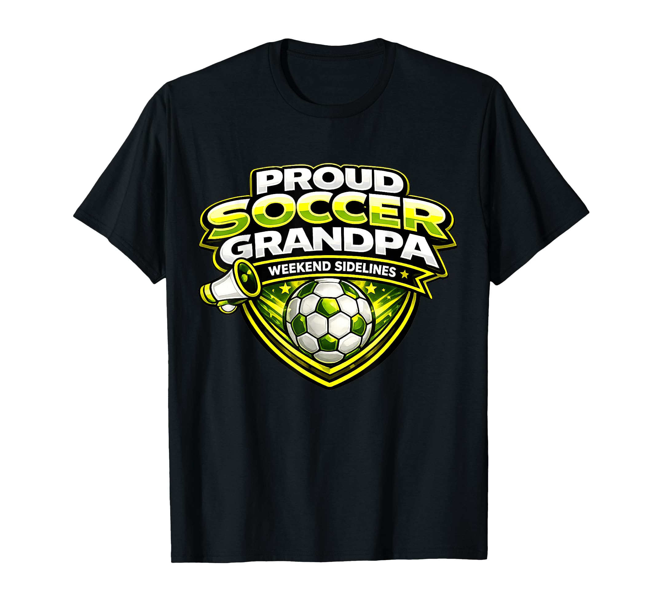 Soccer Grandpa Funny Proud Weekend T-Shirt - Fun Novelty Design for Adults - T-Shirt, Sweatshirt, Hoodie
