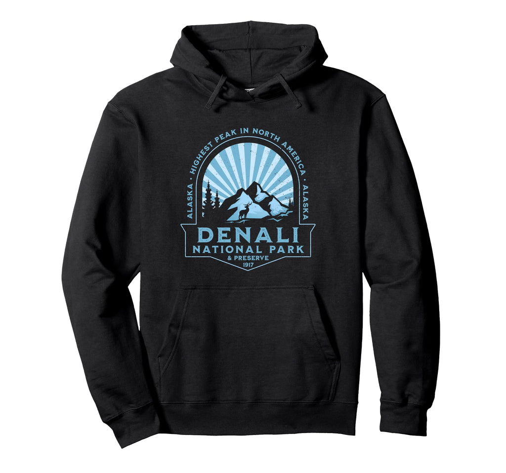 Denali National Park And Preserve Hoodie - Minimalist Print for Adults - T-Shirt, Sweatshirt, Hoodie