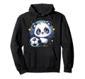 Panda Soccer Player Kicking Soccer Hoodie - Streetwear Style for Adults - T-Shirt, Sweatshirt, Hoodie