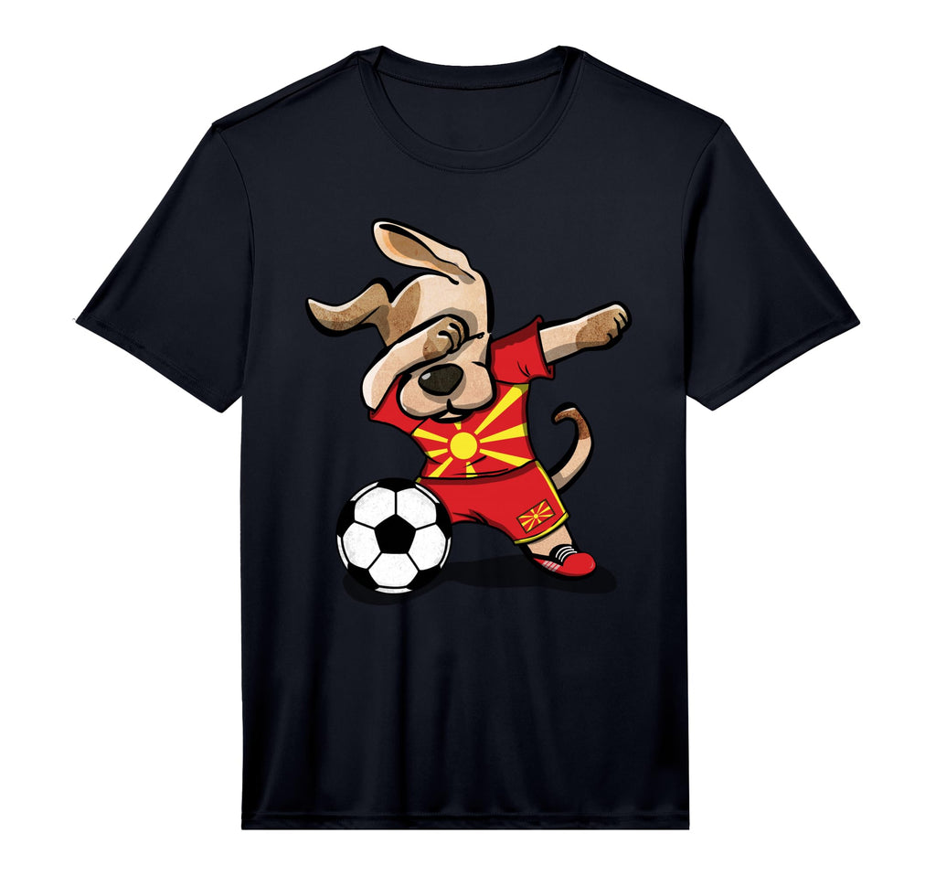 Dabbing Dog Macedonia Soccer Fans T-Shirt - Custom Art Print Men Women - T-Shirt, Sweatshirt, Hoodie