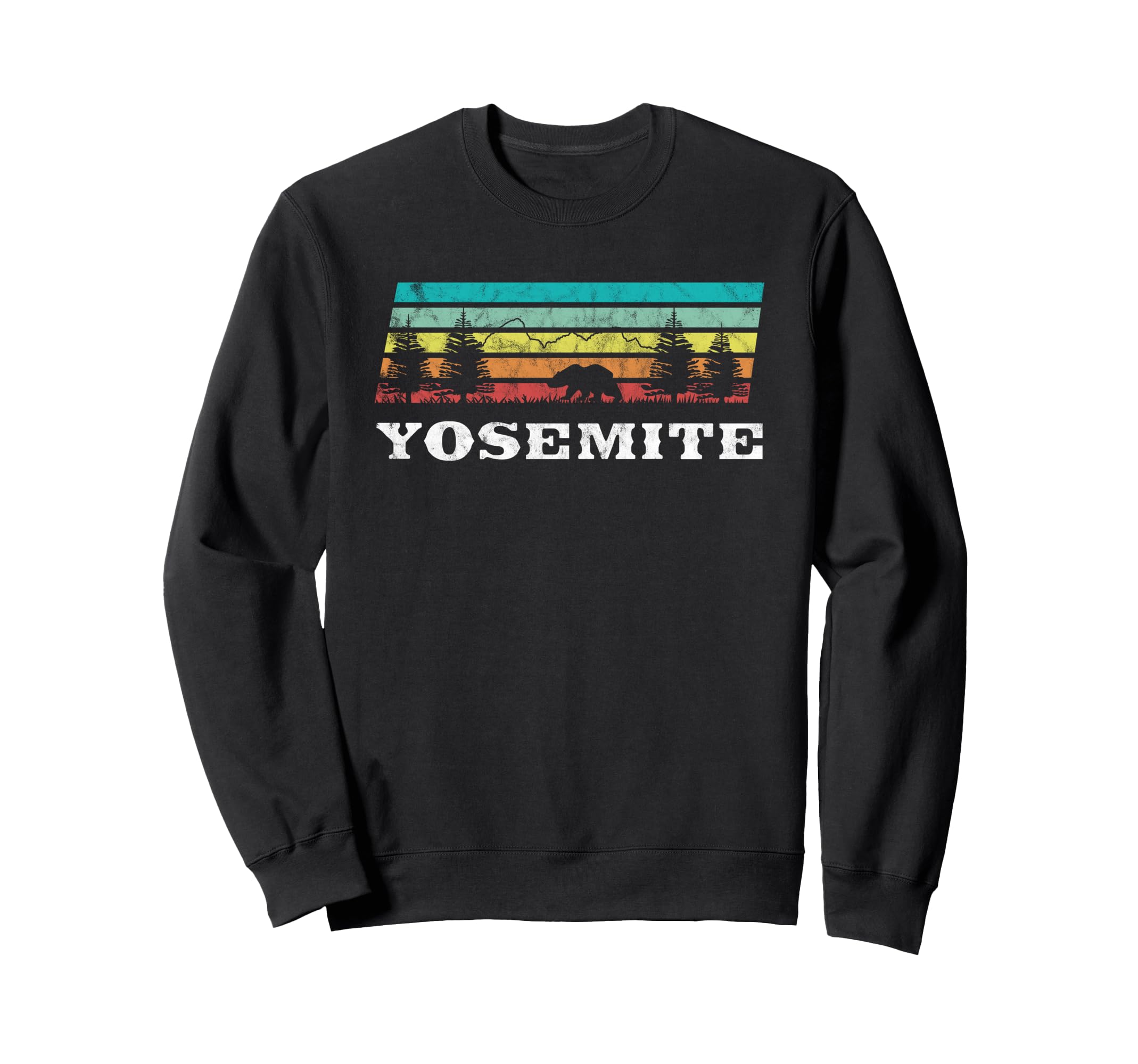 Yosemite National Park Half Dome Camp Sweatshirt - Trendy Graphic Unisex - T-Shirt, Sweatshirt, Hoodie
