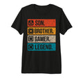 Son Brother Gamer Legend Video Game T-Shirt - Custom Art Print for Adults - T-Shirt, Sweatshirt, Hoodie