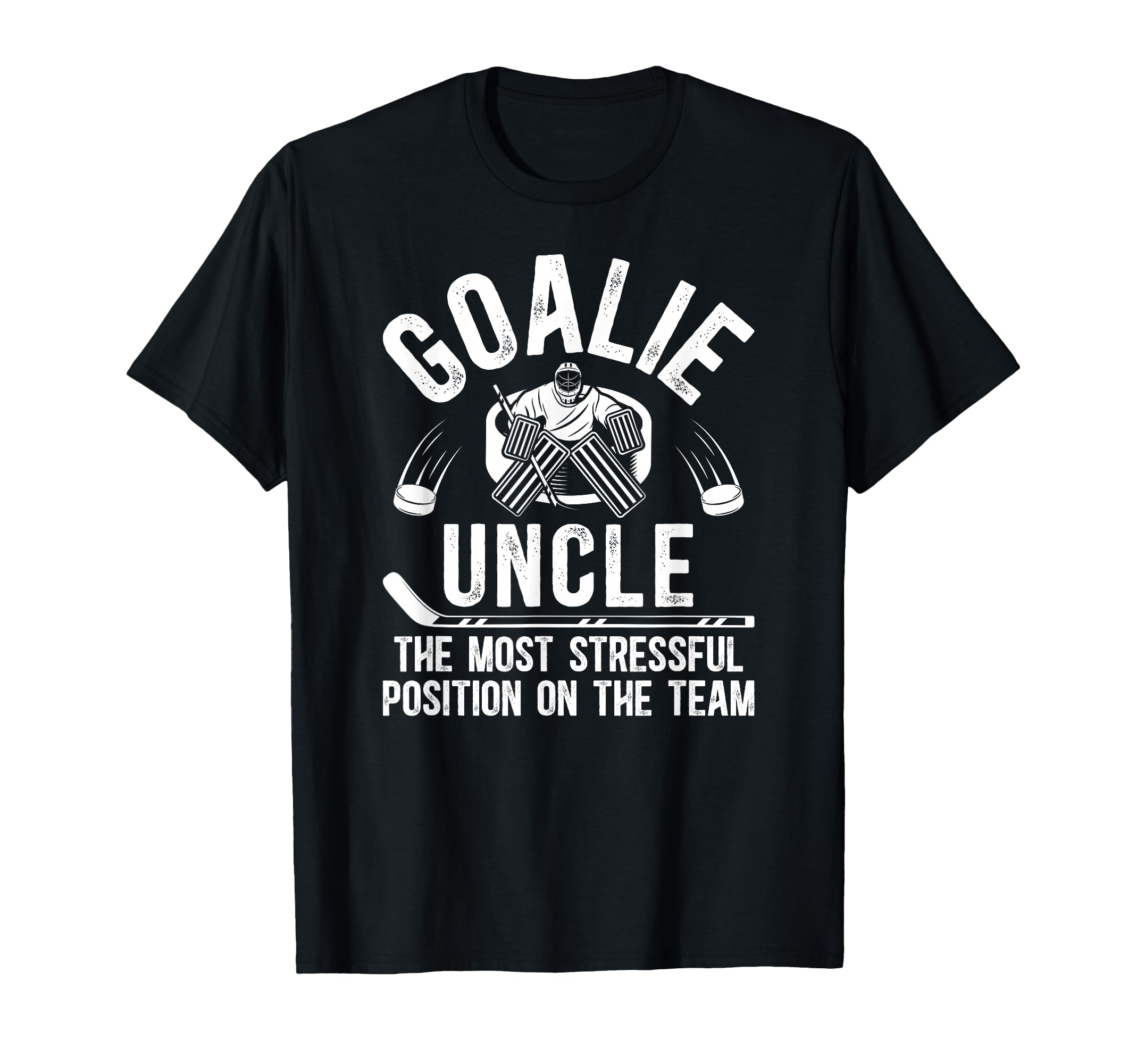 Funny Hockey Goalie Uncle Hockey Keeper T-Shirt - Aesthetic Graphic Unisex - T-Shirt, Sweatshirt, Hoodie