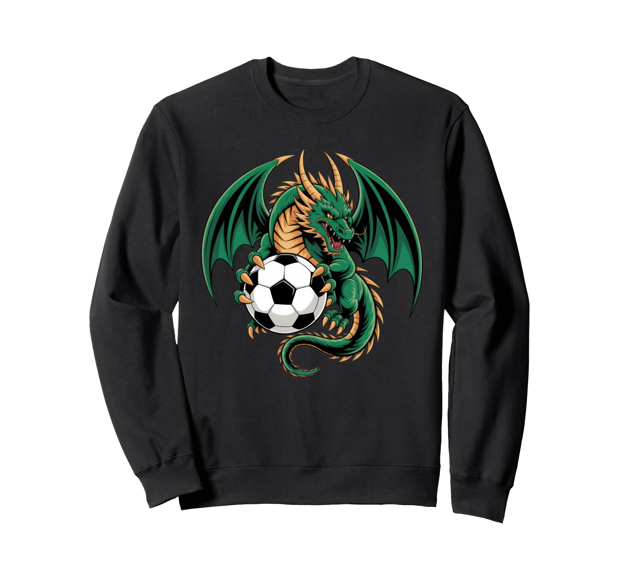 Funny Dragon Soccer Ball Sweatshirt - Minimalist Print for Adults - T-Shirt, Sweatshirt, Hoodie