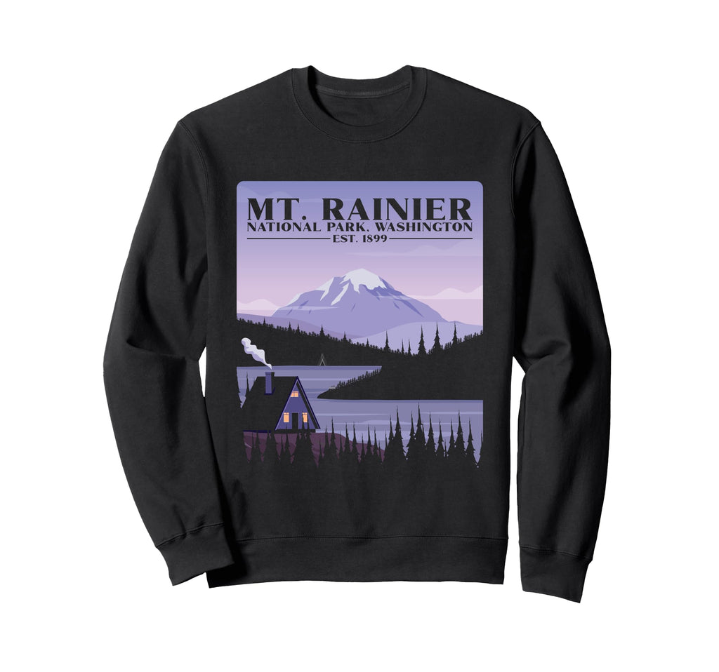 Mt Rainier National Park Washington Sweatshirt - Novelty Apparel Men Women - T-Shirt, Sweatshirt, Hoodie