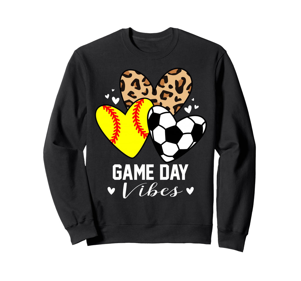 Game Day Vibes Funny Soccer Sweatshirt - Novelty Apparel for Adults - T-Shirt, Sweatshirt, Hoodie