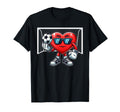 Valentines Day Soccer Heart T-Shirt - Fun Novelty Design Men Women - T-Shirt, Sweatshirt, Hoodie
