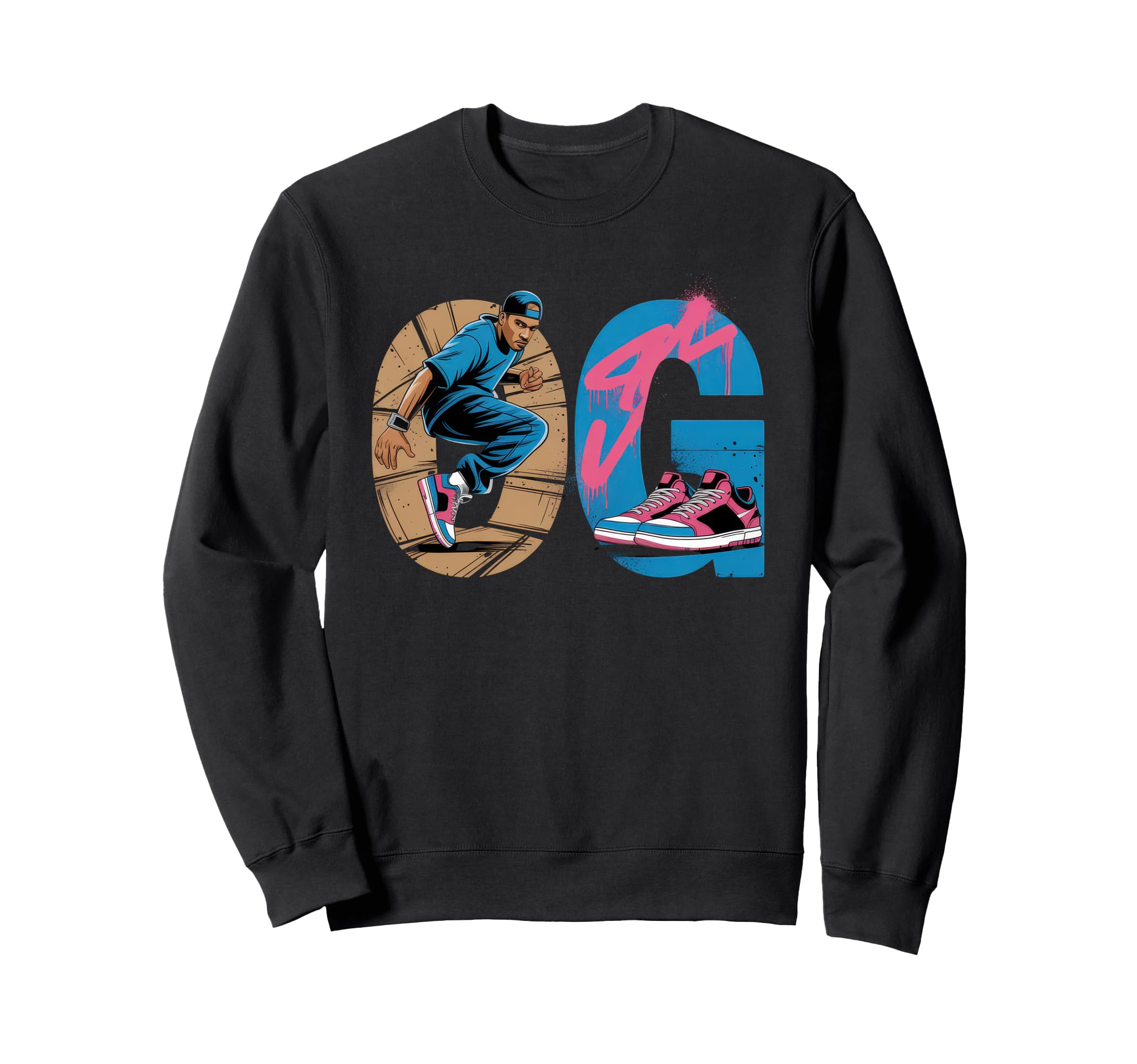 Old School Og Hip Hop Vinyl Cds Sweatshirt - Minimalist Print Men Women - T-Shirt, Sweatshirt, Hoodie