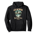 Glacier National Park Est 1910 Souvenir Hoodie - Custom Art Print Unisex - T-Shirt, Sweatshirt, Hoodie