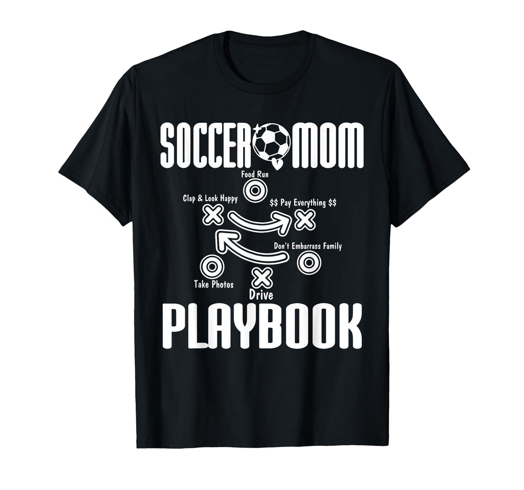 Soccer Mom Playbook Soccer Player Mama T-Shirt - Unique Graphic Unisex - T-Shirt, Sweatshirt, Hoodie