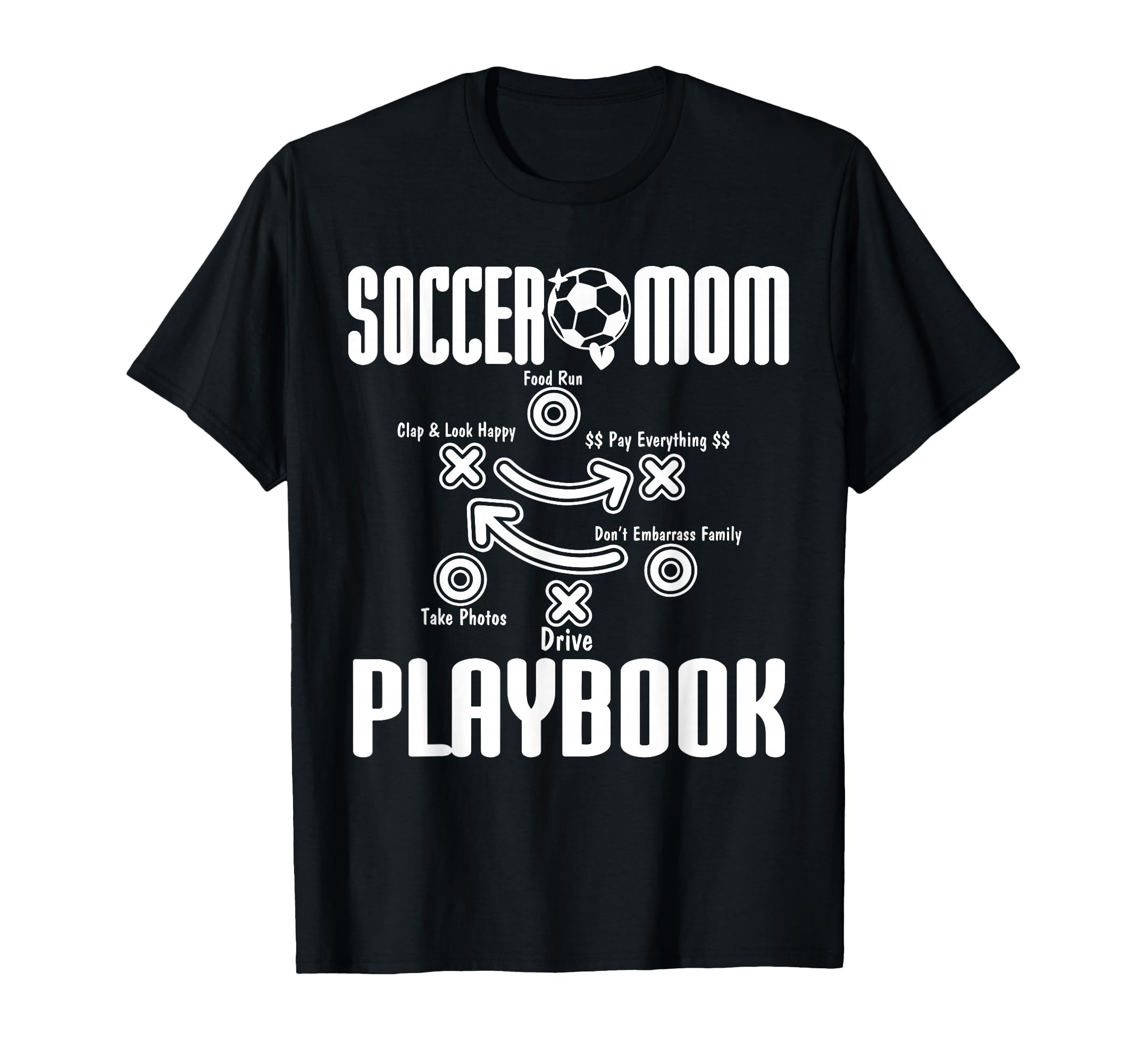 Soccer Mom Playbook Soccer Player Mama T-Shirt - Unique Graphic Unisex - T-Shirt, Sweatshirt, Hoodie