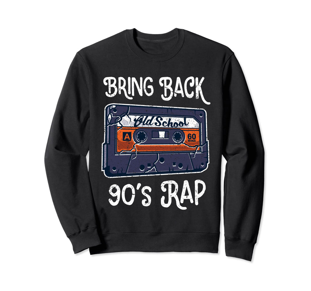 90S Rap Cassette Tape Old School Sweatshirt - Trendy Graphic for Adults - T-Shirt, Sweatshirt, Hoodie