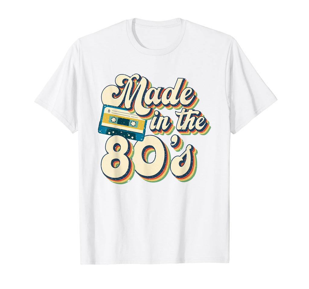 80S Eighties Cassette Tape Boombox T-Shirt - Custom Art Print Men Women - T-Shirt, Sweatshirt, Hoodie
