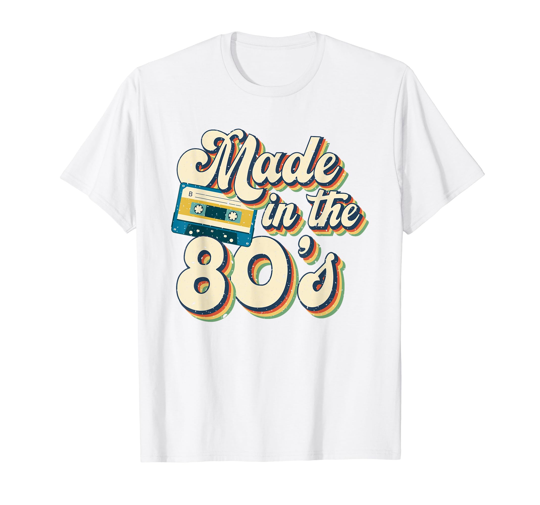 80S Eighties Cassette Tape Boombox T-Shirt - Custom Art Print Men Women - T-Shirt, Sweatshirt, Hoodie