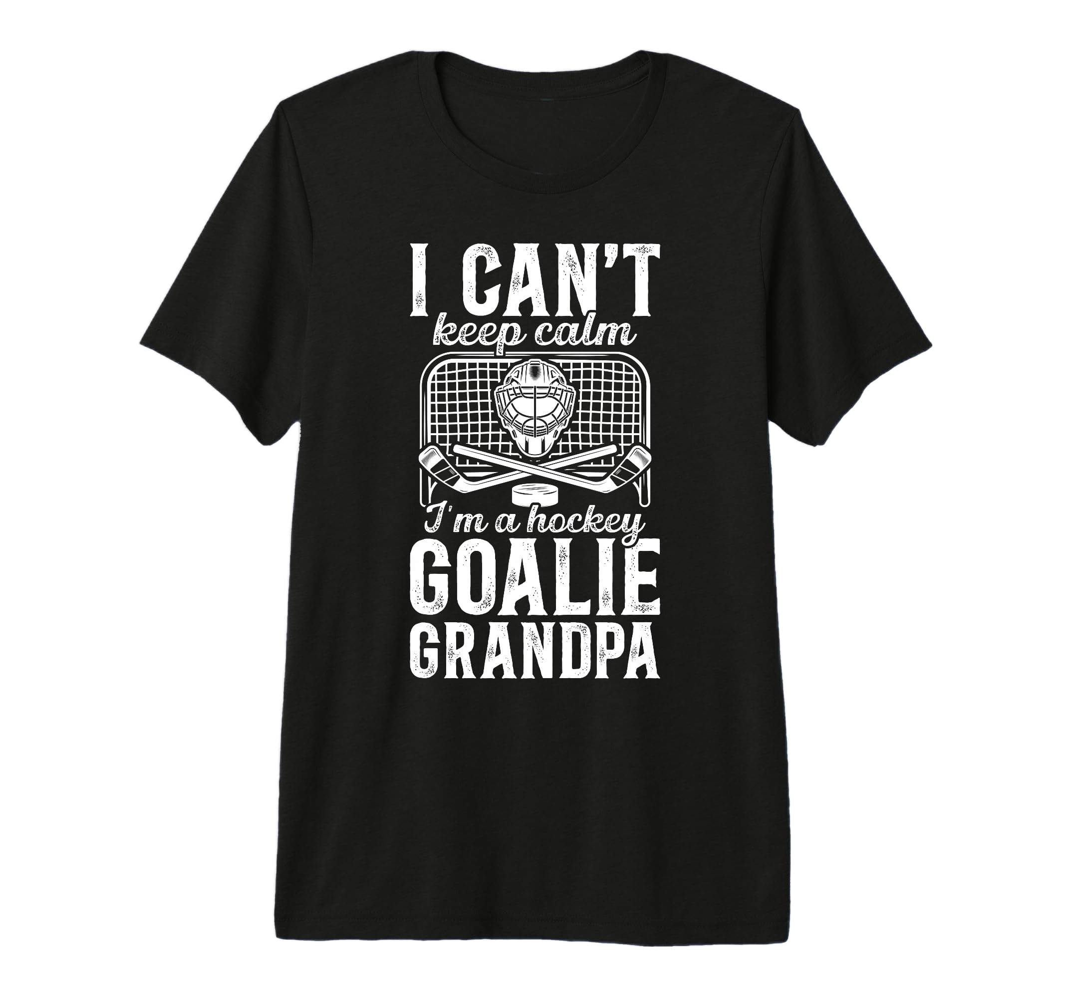 Mens Im Hockey Goalie Grandpa Ice Hockey T-Shirt - Minimalist Print Unisex - T-Shirt, Sweatshirt, Hoodie
