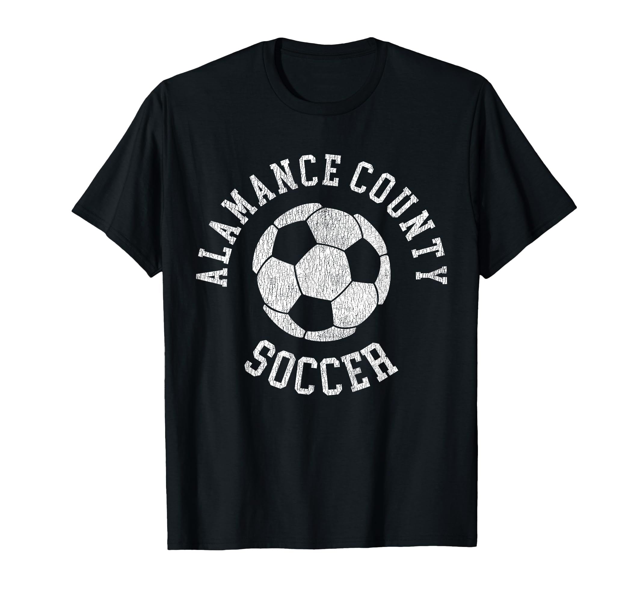 Alamance County Soccer Distressed 90S T-Shirt - Custom Art Print Unisex - T-Shirt, Sweatshirt, Hoodie
