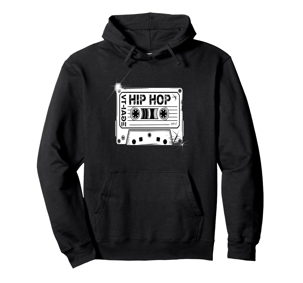 Hip Hop Cassette Tape Hoodie - Graphic Print Men Women - T-Shirt, Sweatshirt, Hoodie