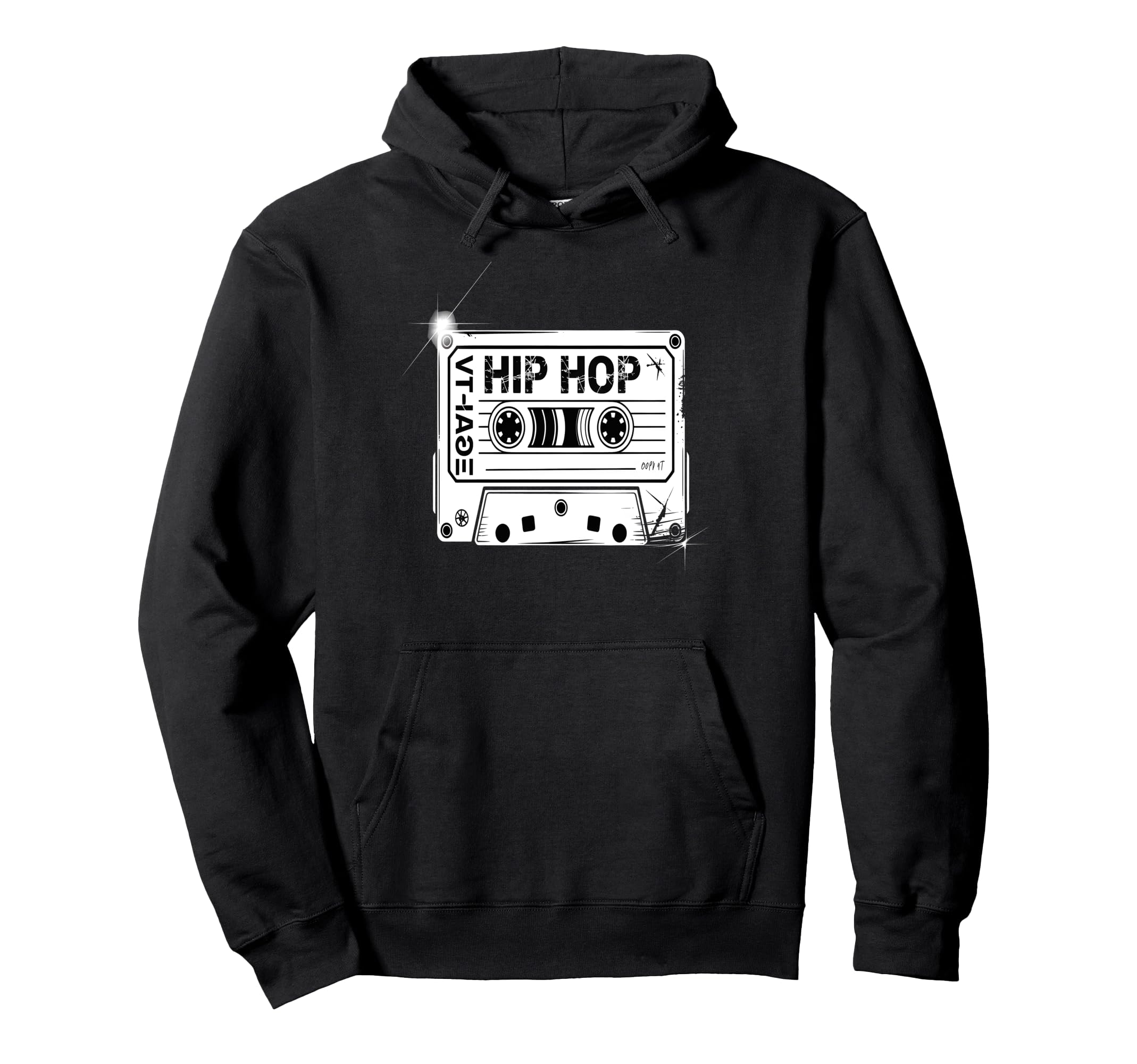 Hip Hop Cassette Tape Hoodie - Graphic Print Men Women - T-Shirt, Sweatshirt, Hoodie