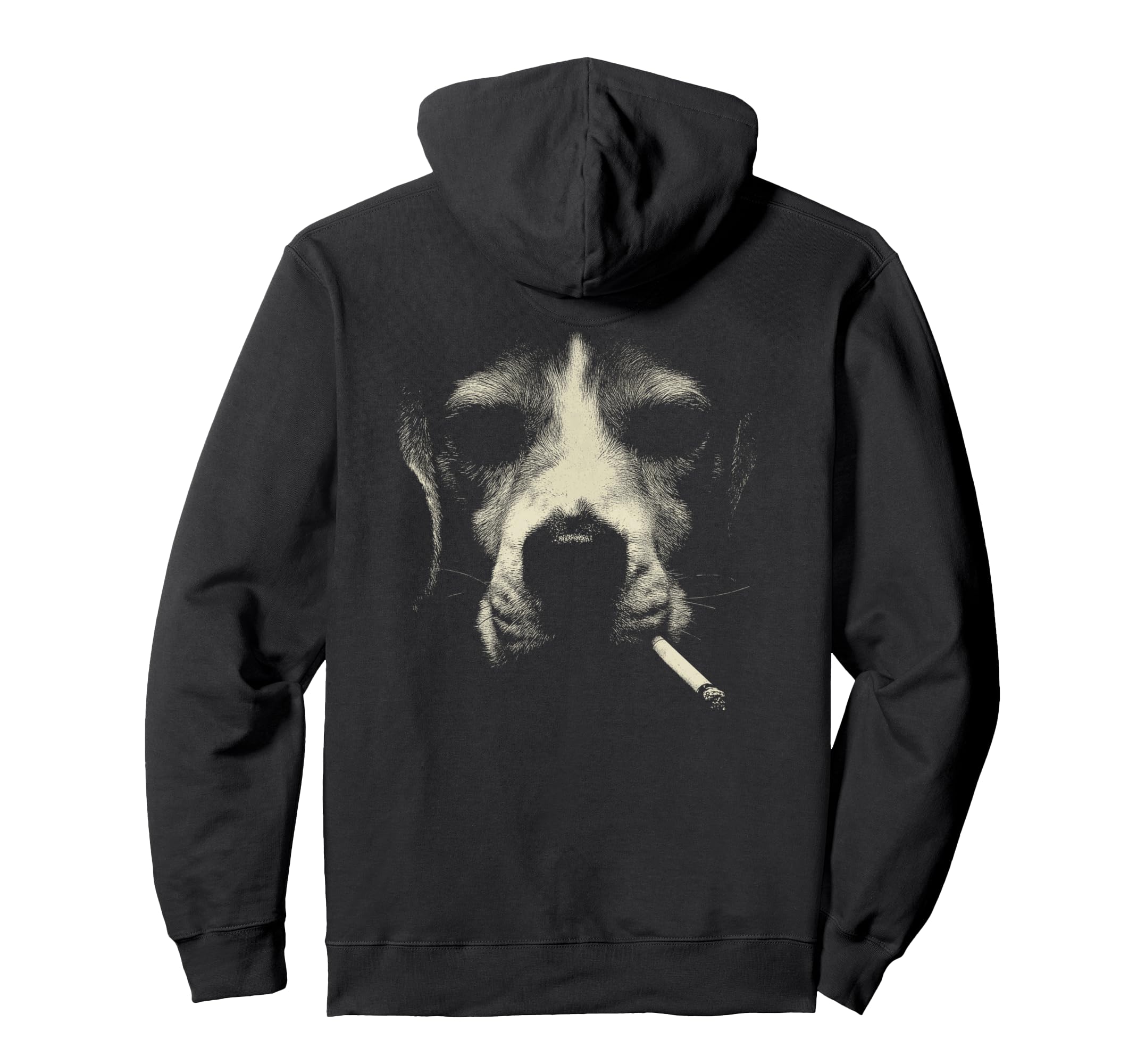 Beagle Smoking Cigarette Grunge Meme 90S Hoodie - Trendy Graphic Unisex - T-Shirt, Sweatshirt, Hoodie