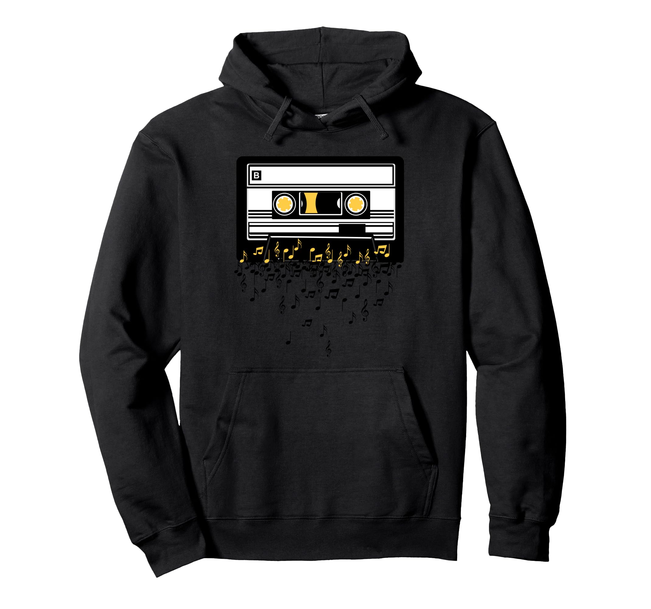 80S 90S Cassette Tape Music Lover Hoodie - Fun Novelty Design for Adults - T-Shirt, Sweatshirt, Hoodie