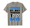 I Kicked My Way Through 100 Days T-Shirt - Aesthetic Graphic Men Women - T-Shirt, Sweatshirt, Hoodie