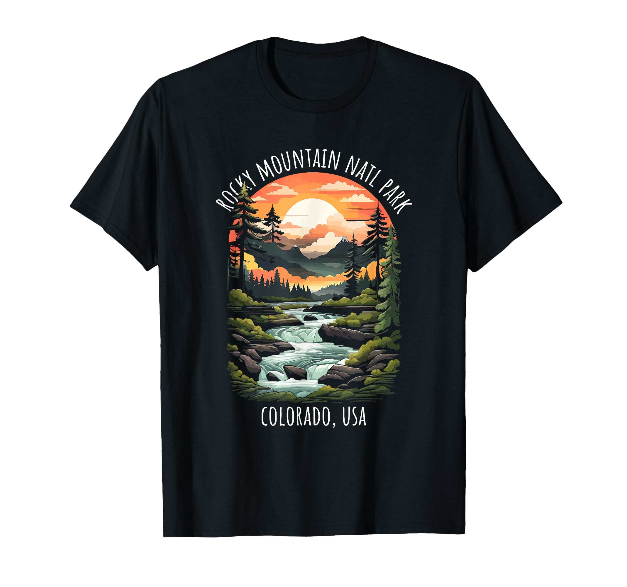 Rocky Mountain National Park Colorado T-Shirt - Trendy Graphic Men Women - T-Shirt, Sweatshirt, Hoodie