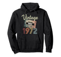 1972 Cassette Tape 52Nd Birthday Bday Hoodie - Novelty Apparel Men Women - T-Shirt, Sweatshirt, Hoodie