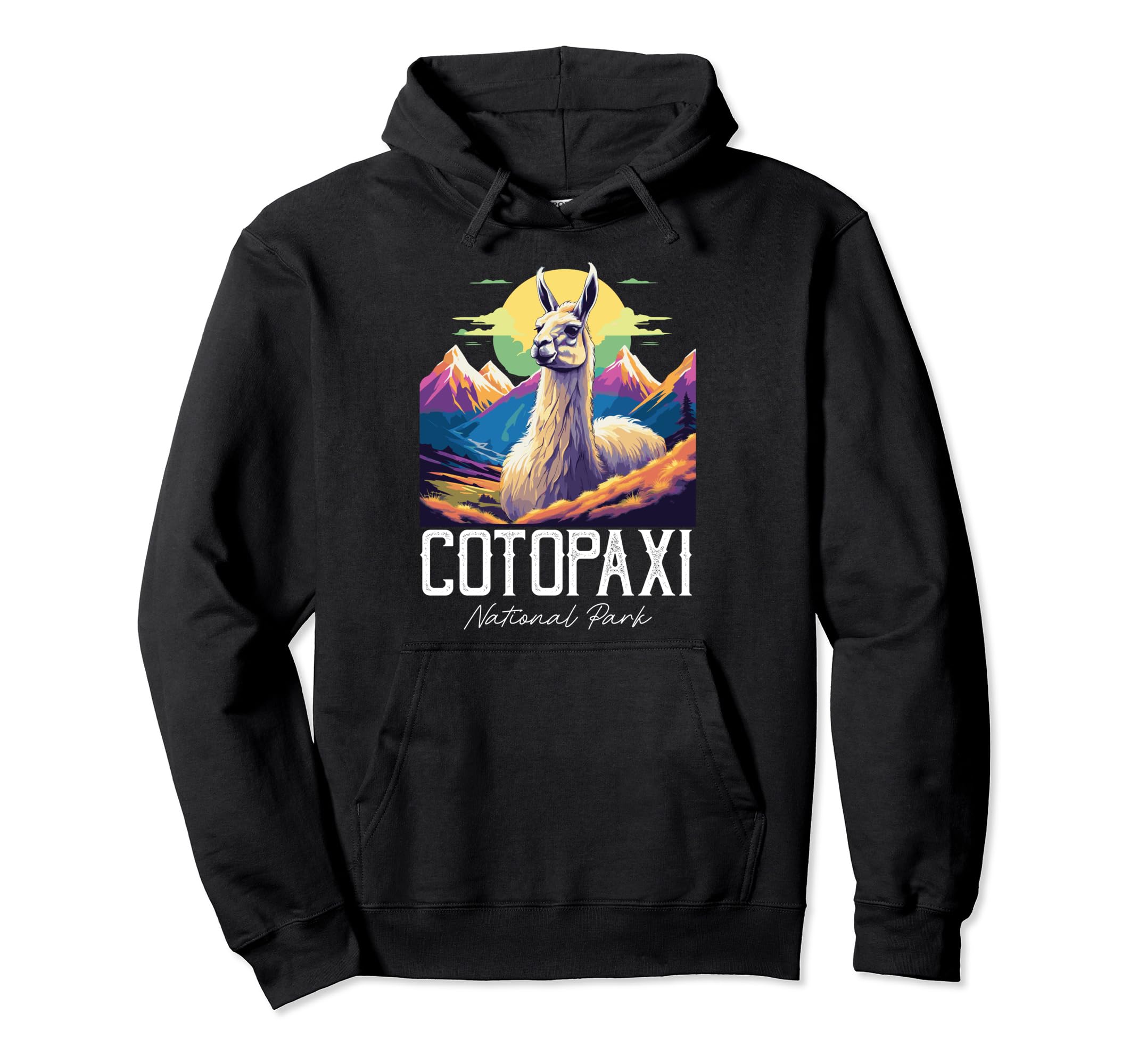 National Park Ecuador Cotopaxi Hoodie - Novelty Apparel for Adults - T-Shirt, Sweatshirt, Hoodie