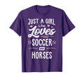 Just Who Loves Soccer And Horses Gift T-Shirt - Unique Graphic for Adults - T-Shirt, Sweatshirt, Hoodie