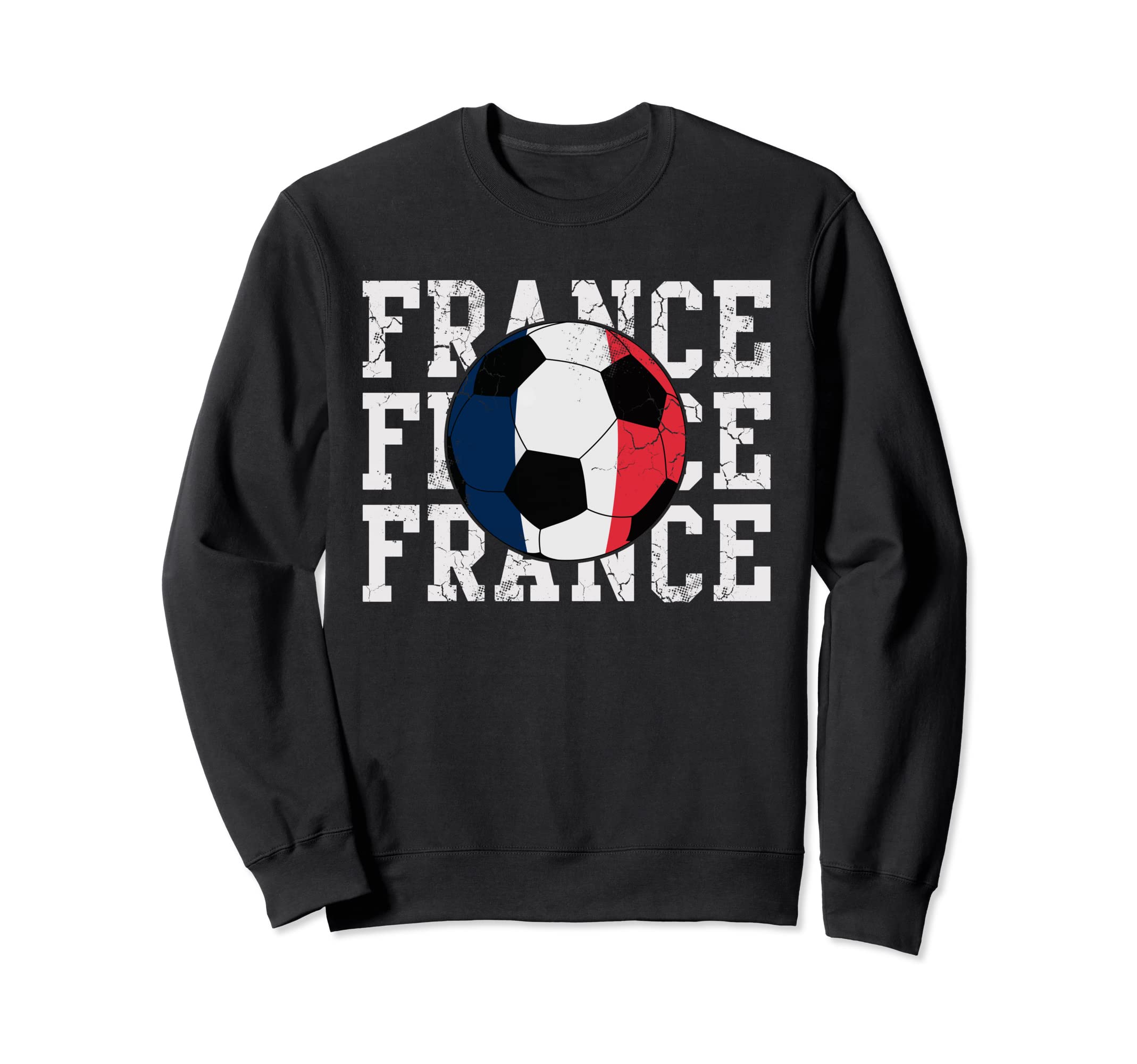 France Soccer Ball French Flag Sports Sweatshirt - Custom Art Print Unisex - T-Shirt, Sweatshirt, Hoodie