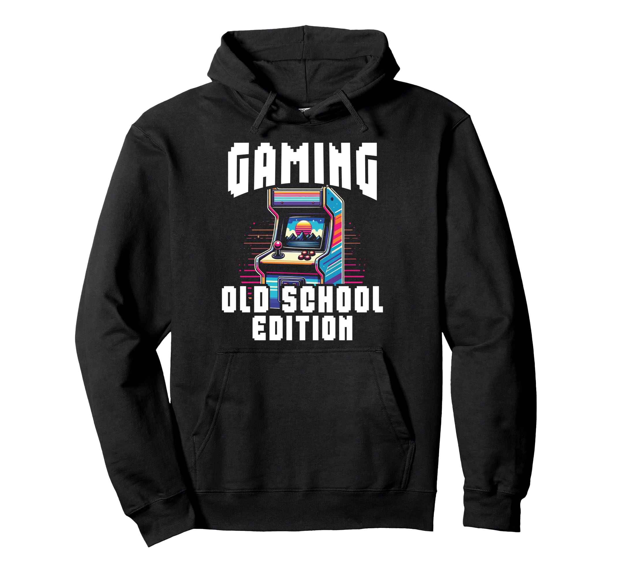 80S Arcade Nostalgia Pixel Art Video Hoodie - Custom Art Print Men Women - T-Shirt, Sweatshirt, Hoodie