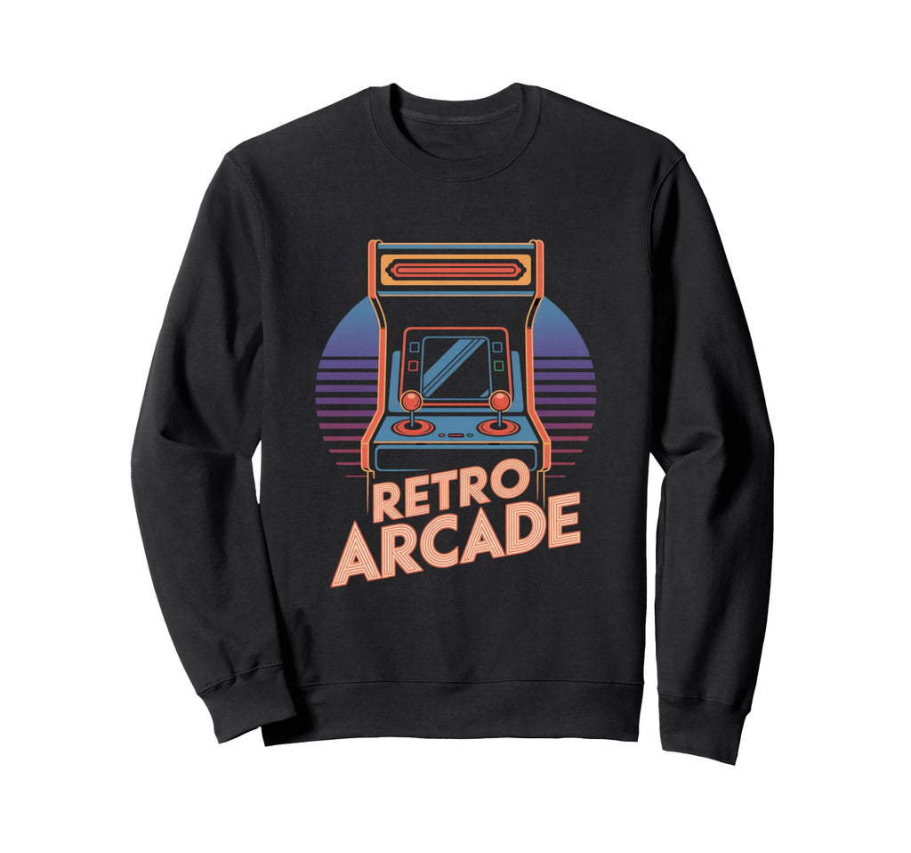 Arcade Cabinet 80S Gaming Aesthetic Sweatshirt - Unique Graphic for Adults - T-Shirt, Sweatshirt, Hoodie
