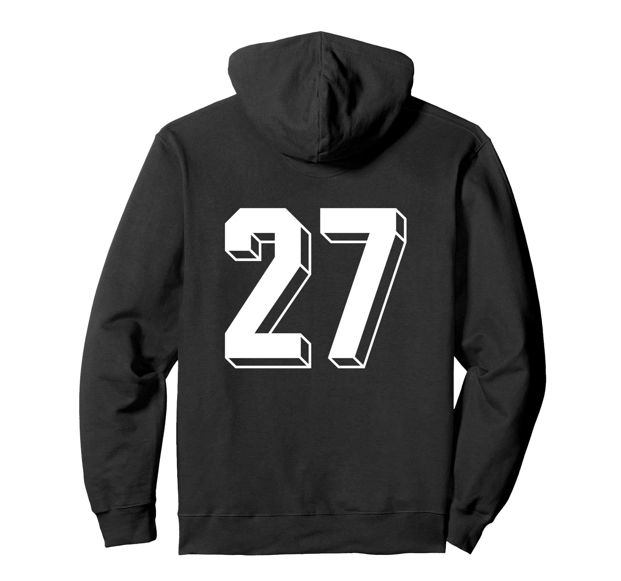 Number 27 Backside 80S 90S Team Jersey Hoodie - Trendy Graphic Men Women - T-Shirt, Sweatshirt, Hoodie