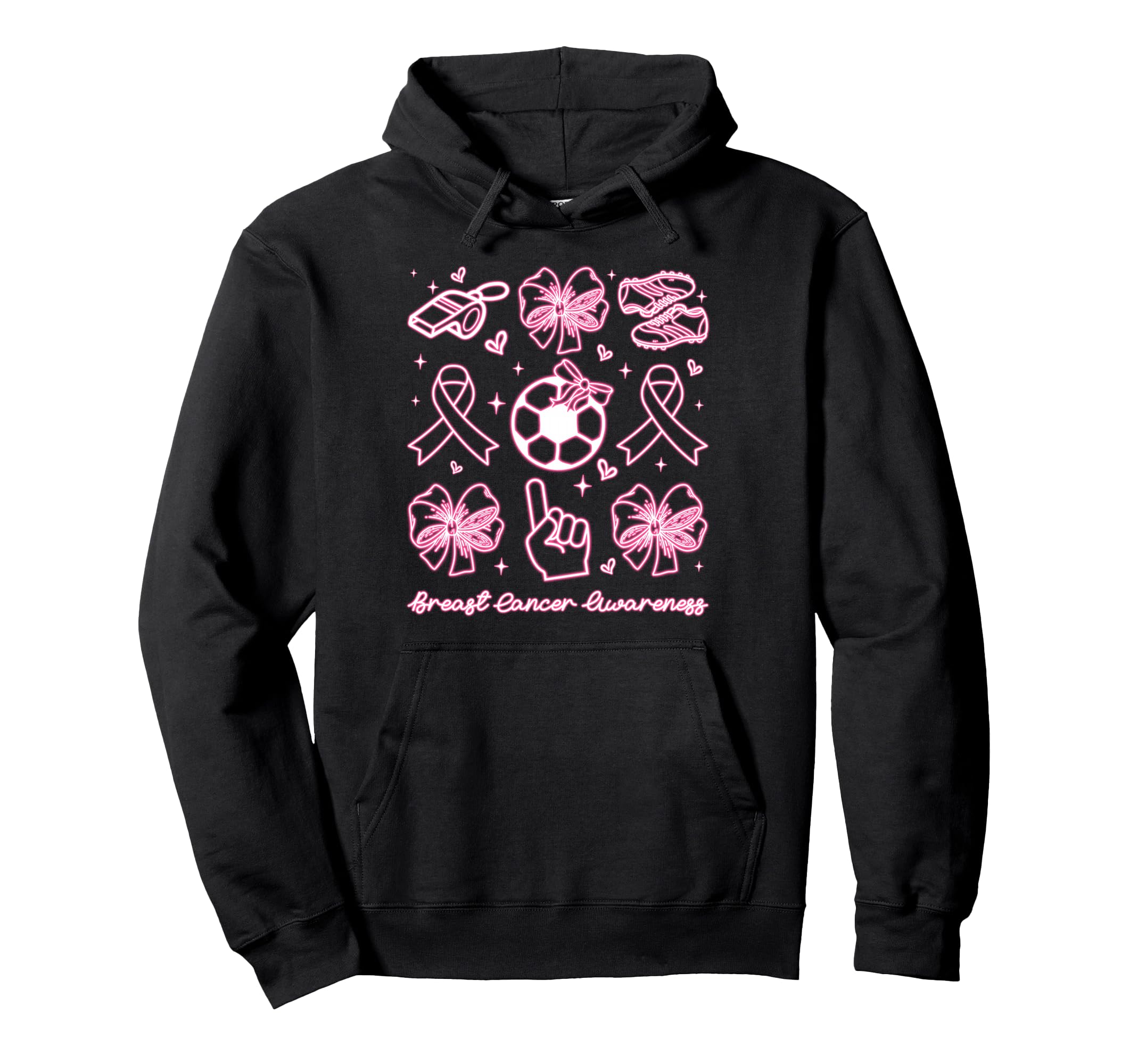 Breast Cancer Awareness Warriors Hoodie - Fun Novelty Design Men Women - T-Shirt, Sweatshirt, Hoodie