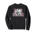 Rams Soccer Mom Game Day Mascot Sweatshirt - Unique Graphic Men Women - T-Shirt, Sweatshirt, Hoodie
