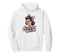 Patriotic Soccer Mom American Flag Hoodie - Unique Graphic Unisex - T-Shirt, Sweatshirt, Hoodie