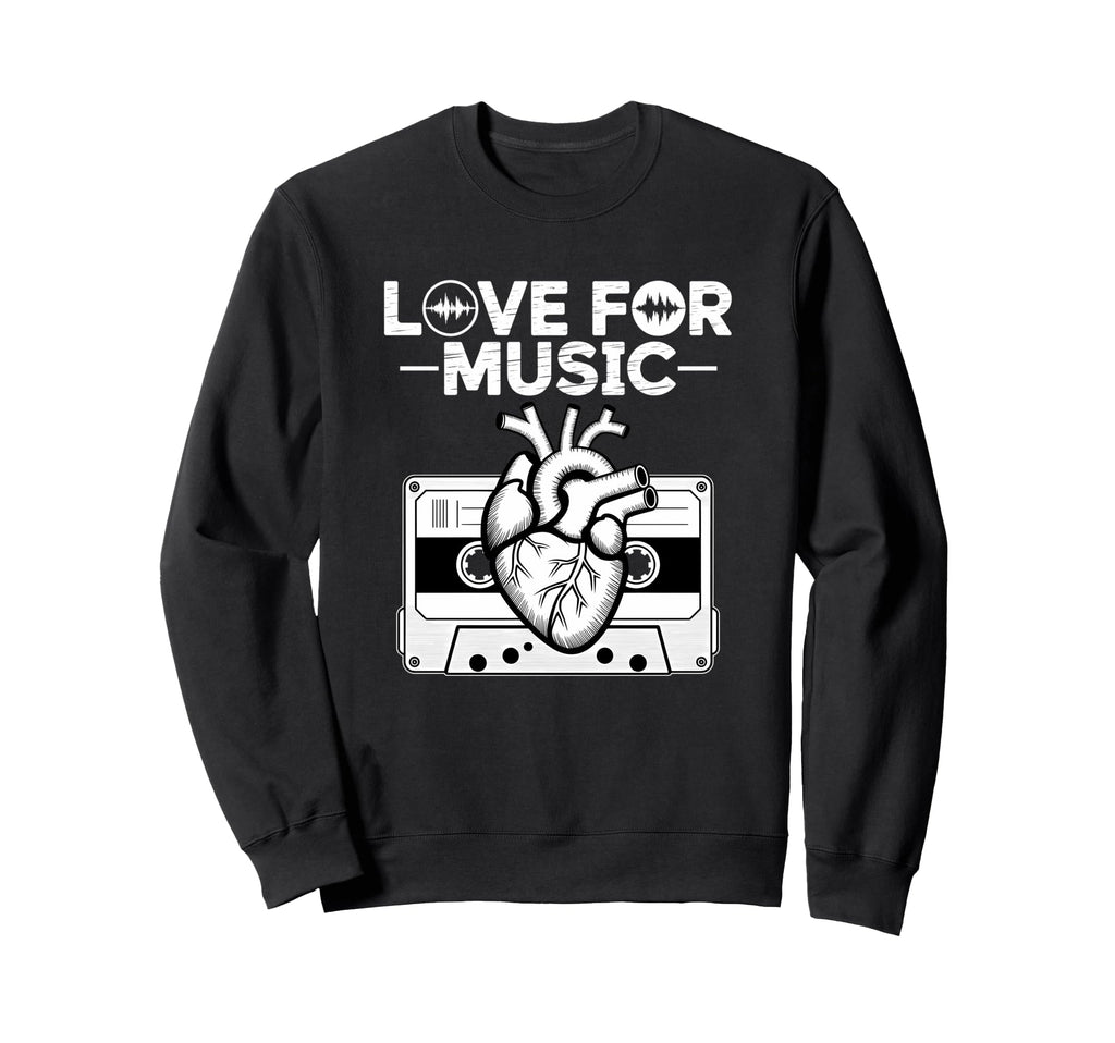 Hiphop Love Music Old School Beats Sweatshirt - Minimalist Print Unisex - T-Shirt, Sweatshirt, Hoodie
