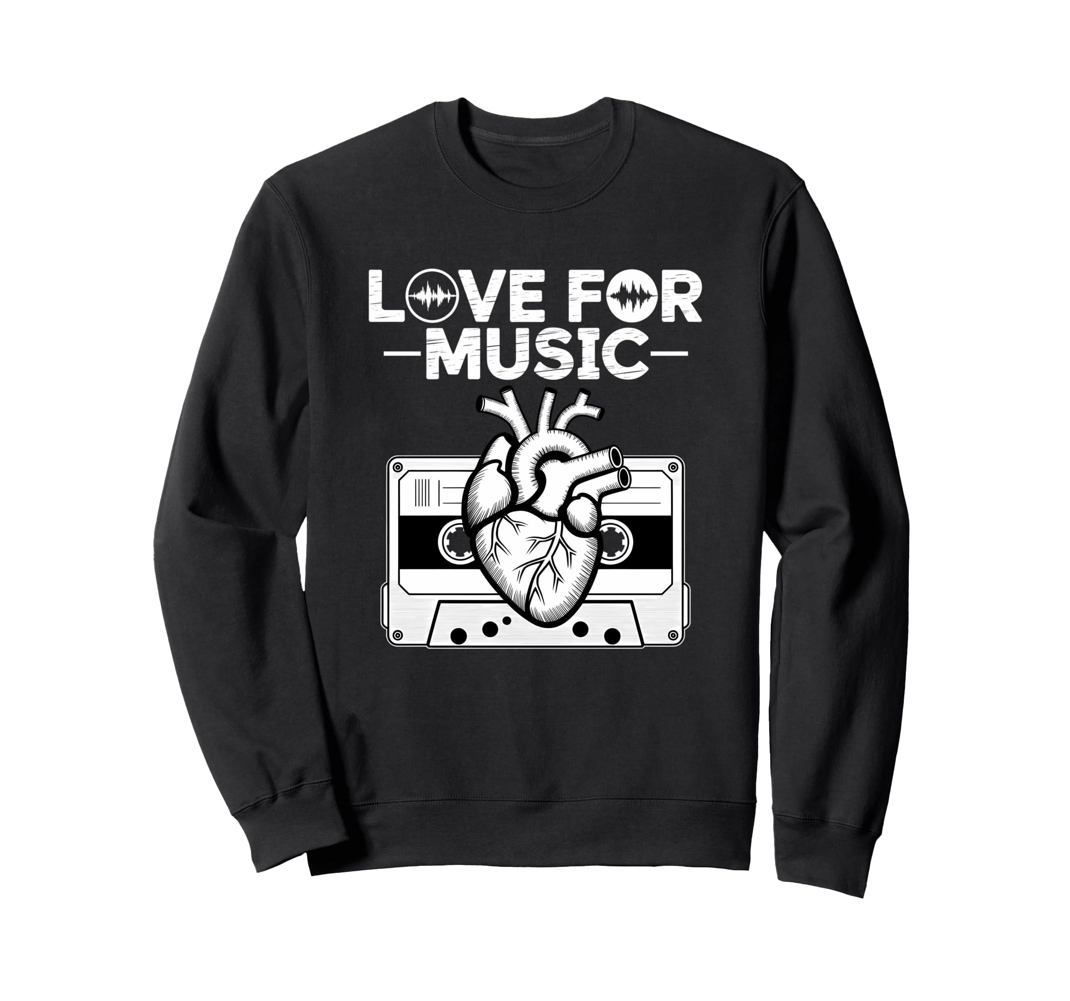 Hiphop Love Music Old School Beats Sweatshirt - Minimalist Print Unisex - T-Shirt, Sweatshirt, Hoodie