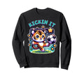 Soccer Player Tiger Kickin It Sweatshirt - Trendy Graphic for Adults - T-Shirt, Sweatshirt, Hoodie