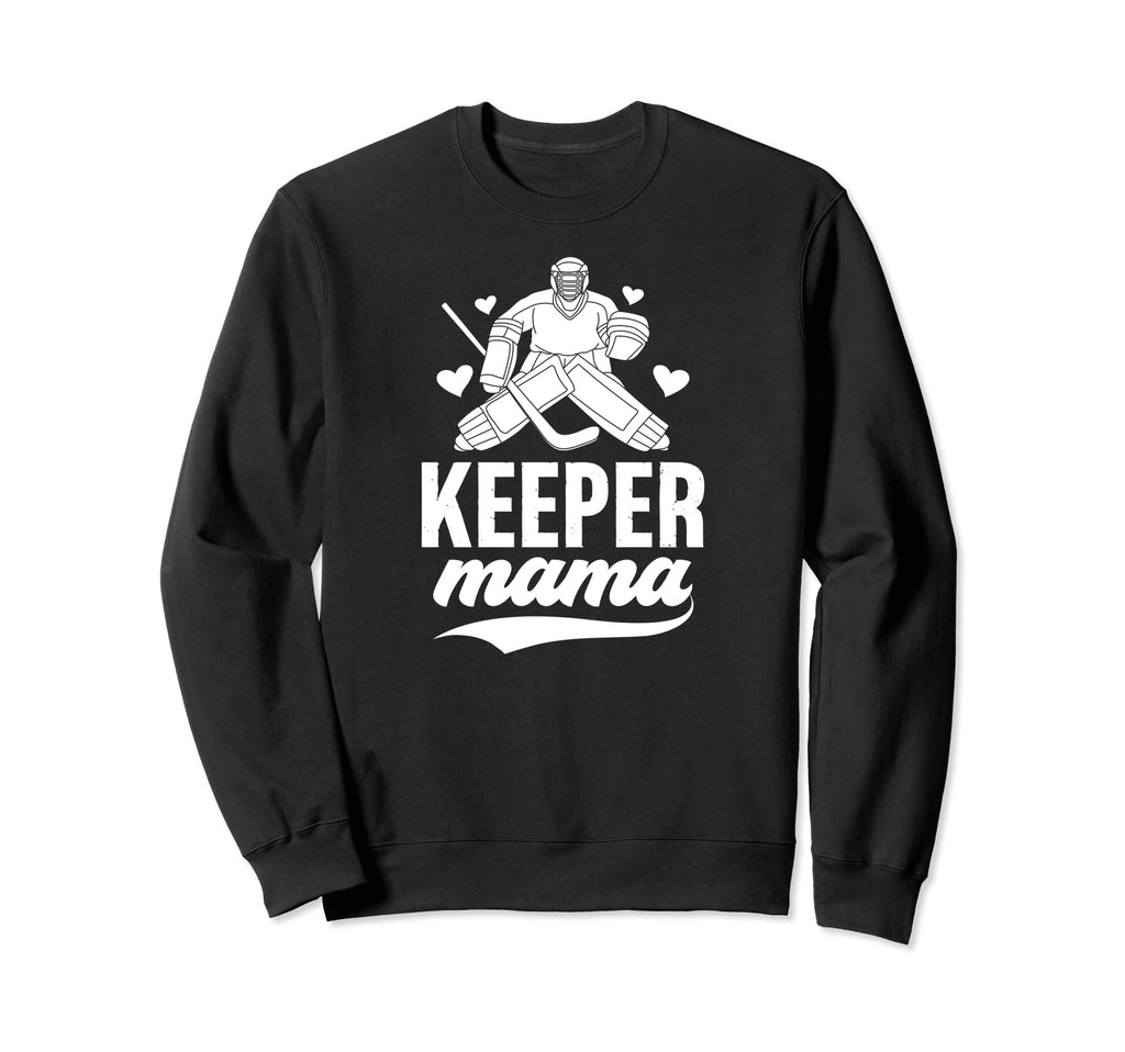 Ice Hockey Keeper Mama Ice Hockey Sweatshirt - Minimalist Print Unisex - T-Shirt, Sweatshirt, Hoodie