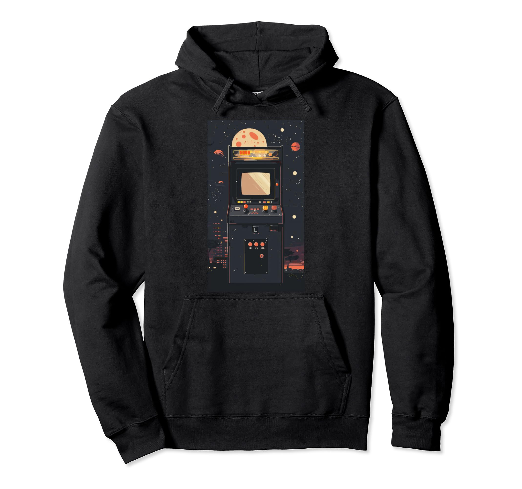 Arcade Games Arcade Gaming Hoodie - Minimalist Print for Adults - T-Shirt, Sweatshirt, Hoodie
