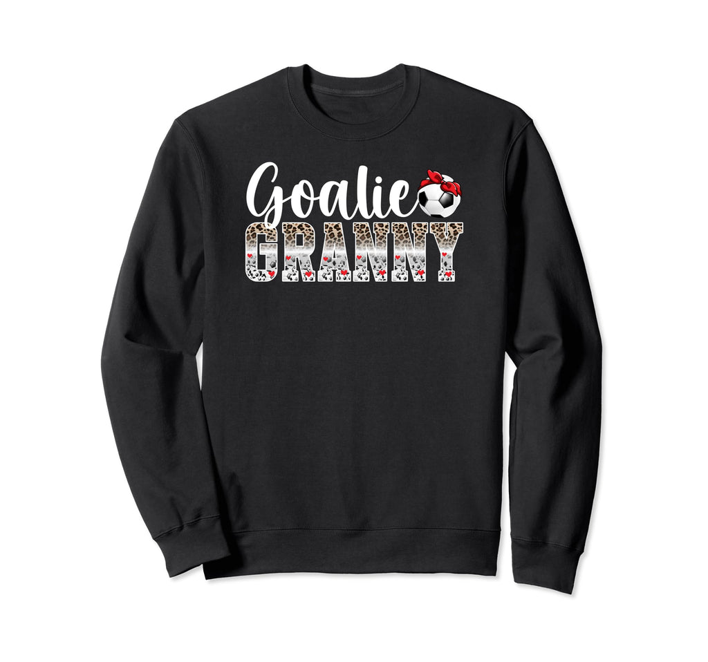 Soccer Goalie Granny Leopard Sweatshirt - Custom Art Print for Adults - T-Shirt, Sweatshirt, Hoodie