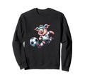 Football Pig Mascot Playing Soccer Sweatshirt - Trendy Graphic Unisex - T-Shirt, Sweatshirt, Hoodie
