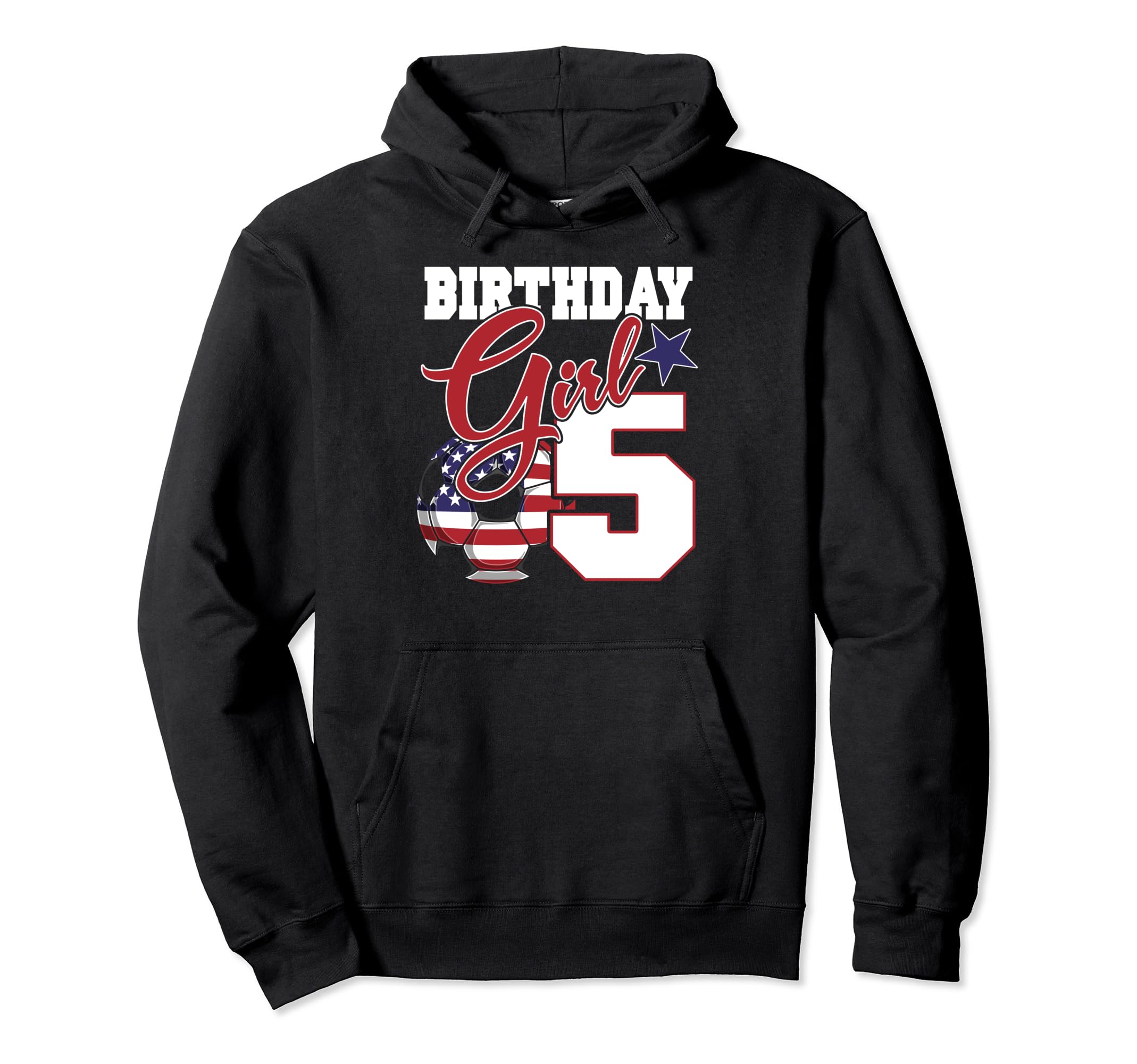5Th Birthday Party Patriotic American Hoodie - Fun Novelty Design Unisex - T-Shirt, Sweatshirt, Hoodie