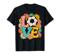 Groovy Love Soccer Goalie Player Fan Game T-Shirt - Unique Graphic Unisex - T-Shirt, Sweatshirt, Hoodie