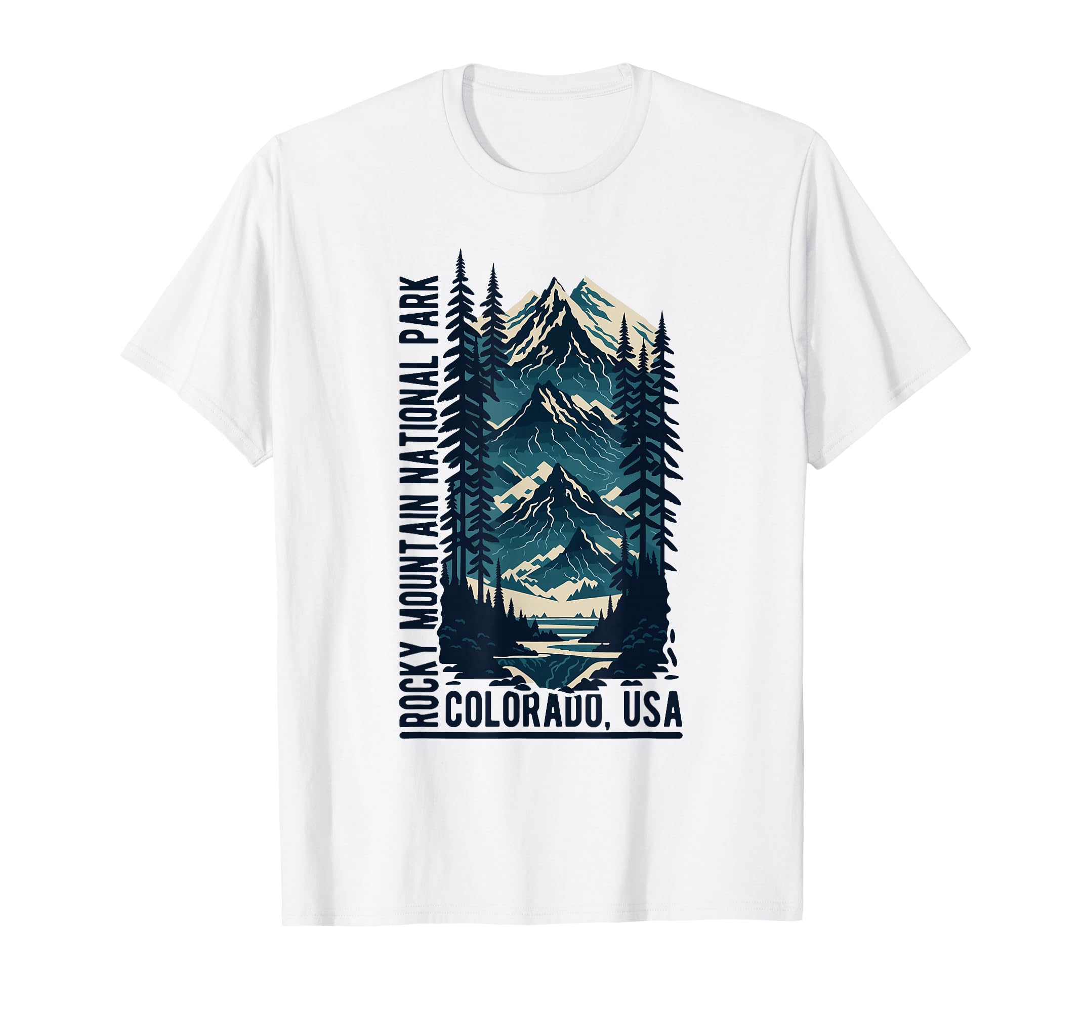 Rocky Mountain National Park Scenic T-Shirt - Graphic Print for Adults - T-Shirt, Sweatshirt, Hoodie