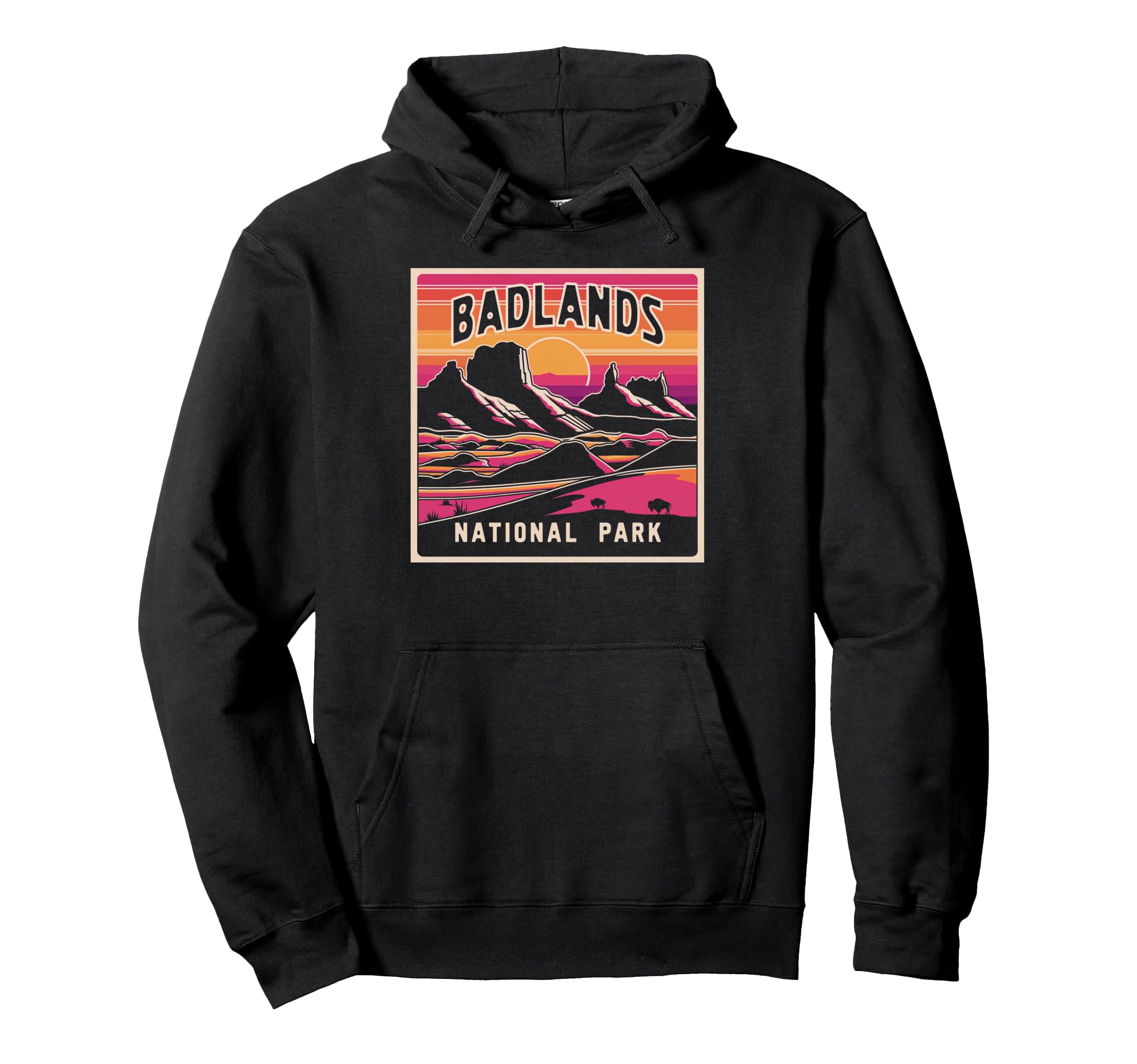 Badlands National Park South Dakota Hoodie - Fun Novelty Design Unisex - T-Shirt, Sweatshirt, Hoodie