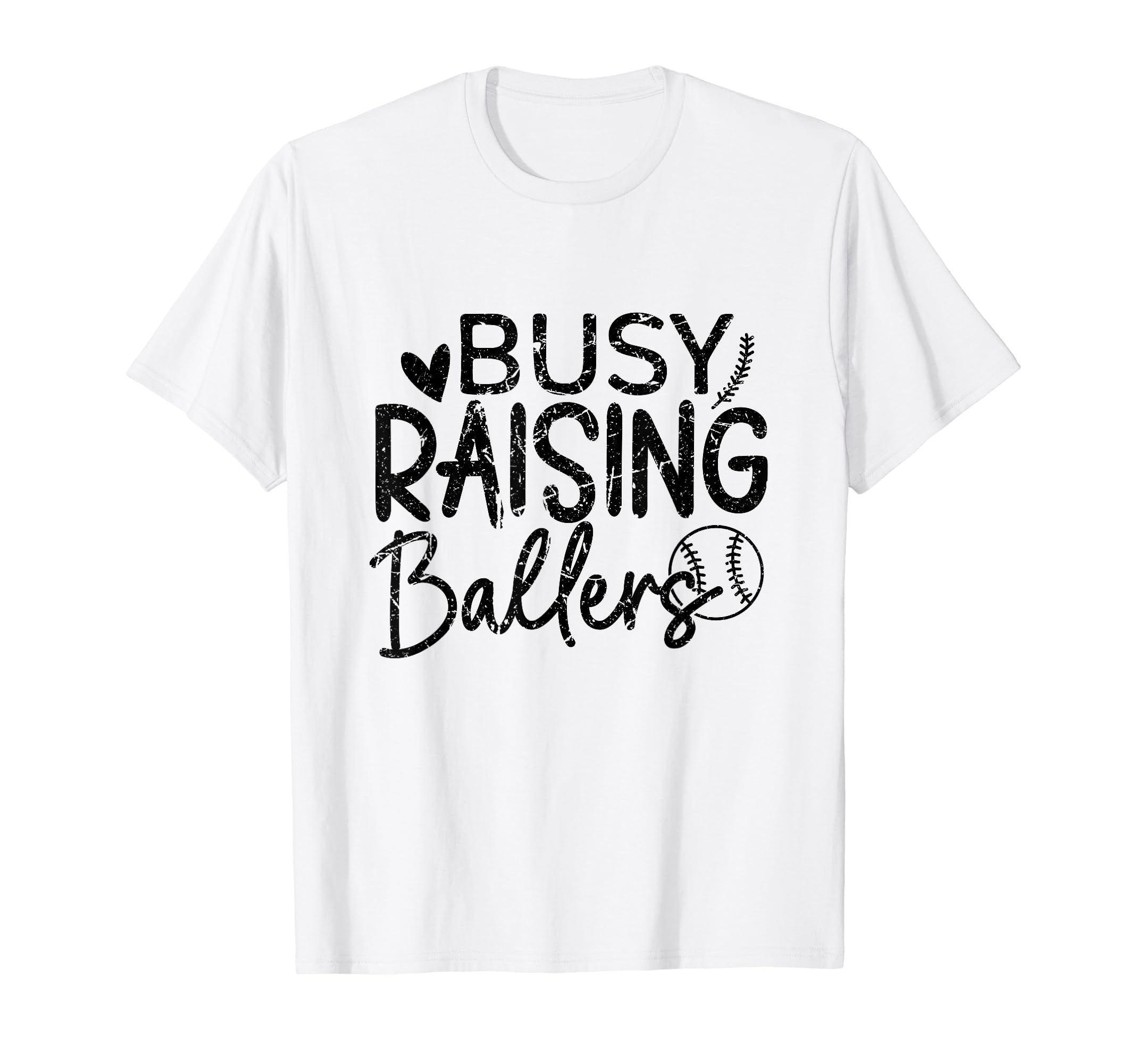 Busy Raising Ballers Baseball Parent T-Shirt - Graphic Print for Adults - T-Shirt, Sweatshirt, Hoodie